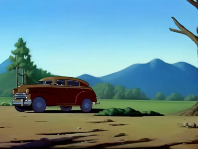 high quality animation cell of ( Oh, one Townes Van Zandt loves with all my heart And one I do not know. ), dbluth, animated country music video scene, muted color scheme, hd, trending, FleischerStyle