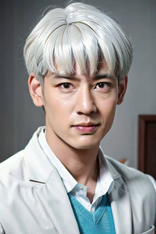((((1boy , medium shot, white hair color :1.5)))),(8k, RAW photo, best quality, masterpiece:1.2), (realistic, photo-realistic:1.4), (extremely detailed CG unity 8k wallpaper) , (( close up shot portrait of a charming Horsen posing for shang yoon magazine in light blue, in the style of deconstructed tailoring, close up, rounded, precisionist, limited color range, duckcore, celestial :1.4)),((super biggest muscle chest )), ((muscular arms and a broad chest, strong, athletic, muscle:1.3 )), hyper detailed, soft lighting, strong backlight, beautiful lighting , hyperreal, front shot, ((random photorealistic full pose :1.3)),(day scene:1.2) 4k, cinematic, widescreen, zoom out, intricate detail, finely detailed, hyper detailed, insane details, centered, epic composition, smooth, extreamly realistic, cenematic, attractive beautiful, hyper realistic, photographed by Canon EOS 6D Mark II RF