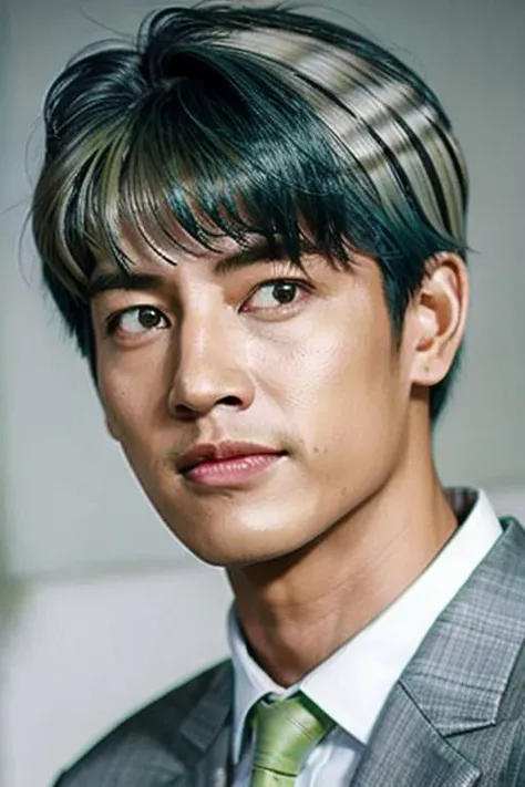 ((((1boy , medium shot, light green hair color :1.5)))),(8k, RAW photo, best quality, masterpiece:1.2), (realistic, photo-realistic:1.4), (extremely detailed CG unity 8k wallpaper) , (( close up shot portrait of a charming Horsen posing for shang yoon magazine in light blue, in the style of deconstructed tailoring, close up, rounded, precisionist, limited color range, duckcore, celestial :1.4)),((super biggest muscle chest )), ((muscular arms and a broad chest, strong, athletic, muscle:1.3 )), hyper detailed, soft lighting, strong backlight, beautiful lighting , hyperreal, front shot, ((random photorealistic full pose :1.3)),(day scene:1.2) 4k, cinematic, widescreen, zoom out, intricate detail, finely detailed, hyper detailed, insane details, centered, epic composition, smooth, extreamly realistic, cenematic, attractive beautiful, hyper realistic, photographed by Canon EOS 6D Mark II RF