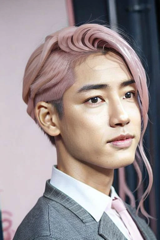 ((((1boy , medium shot, light pink hair color :1.5)))),(8k, RAW photo, best quality, masterpiece:1.2), (realistic, photo-realistic:1.4), (extremely detailed CG unity 8k wallpaper) , (( close up shot portrait of a charming Horsen posing for shang yoon magazine in light blue, in the style of deconstructed tailoring, close up, rounded, precisionist, limited color range, duckcore, celestial :1.4)),((super biggest muscle chest )), ((muscular arms and a broad chest, strong, athletic, muscle:1.3 )), hyper detailed, soft lighting, strong backlight, beautiful lighting , hyperreal, front shot, ((random photorealistic full pose :1.3)),(day scene:1.2) 4k, cinematic, widescreen, zoom out, intricate detail, finely detailed, hyper detailed, insane details, centered, epic composition, smooth, extreamly realistic, cenematic, attractive beautiful, hyper realistic, photographed by Canon EOS 6D Mark II RF