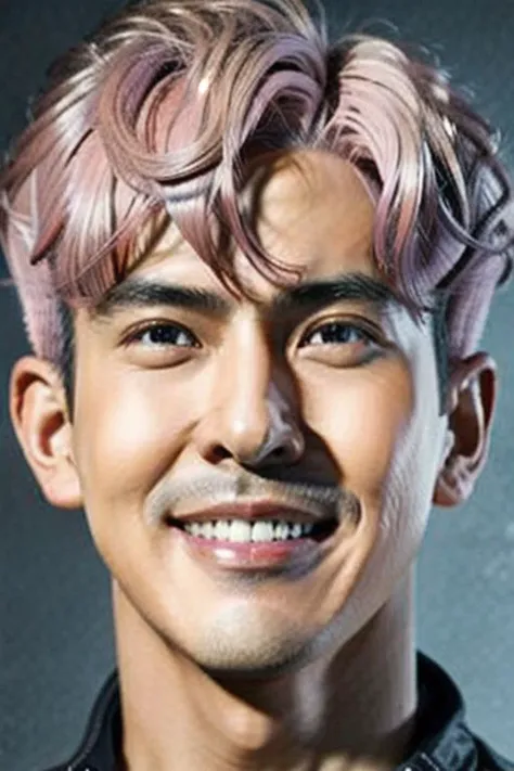 ((((1boy ,Face facing lef, medium shot, light pink short hair  color :1.5)))),(8k, RAW photo, best quality, masterpiece:1.2), (realistic, photo-realistic:1.4), (extremely detailed CG unity 8k wallpaper) , ((  smile close up shot portrait of a charming Horsen posing for shang yoon magazine in light blue, in the style of deconstructed tailoring, close up, rounded, precisionist, limited color range, duckcore, celestial :1.4)),((super biggest muscle chest )), ((muscular arms and a broad chest, strong, athletic, muscle:1.3 )), hyper detailed, soft lighting, strong backlight, beautiful lighting , hyperreal, front shot, ((random photorealistic full pose :1.3)),(day scene:1.2) 4k, cinematic, widescreen, zoom out, intricate detail, finely detailed, hyper detailed, insane details, centered, epic composition, smooth, extreamly realistic, cenematic, attractive beautiful, hyper realistic, photographed by Canon EOS 6D Mark II RF