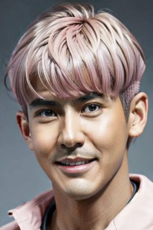 ((((1boy ,Face facing lef, medium shot, light pink short hair  color :1.5)))),(8k, RAW photo, best quality, masterpiece:1.2), (realistic, photo-realistic:1.4), (extremely detailed CG unity 8k wallpaper) , ((  smile close up shot portrait of a charming Horsen posing for shang yoon magazine in light blue, in the style of deconstructed tailoring, close up, rounded, precisionist, limited color range, duckcore, celestial :1.4)),((super biggest muscle chest )), ((muscular arms and a broad chest, strong, athletic, muscle:1.3 )), hyper detailed, soft lighting, strong backlight, beautiful lighting , hyperreal, front shot, ((random photorealistic full pose :1.3)),(day scene:1.2) 4k, cinematic, widescreen, zoom out, intricate detail, finely detailed, hyper detailed, insane details, centered, epic composition, smooth, extreamly realistic, cenematic, attractive beautiful, hyper realistic, photographed by Canon EOS 6D Mark II RF