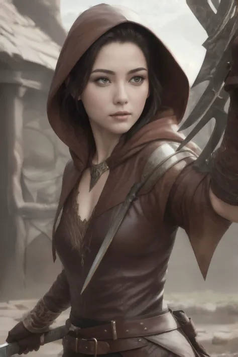 1girl, solo, realistic,( photorealistic:1.4), best quality, female elf ranger, leather outfit, elf-sword, action, hooded cloak, jewelry, accessories, middle earth, intricate, elegant, highly detailed, artstation, character, smooth, sharp focus, 8k, dynamic action, dynamic move, dynamic pose,
<lora:mergeV6:0.65>