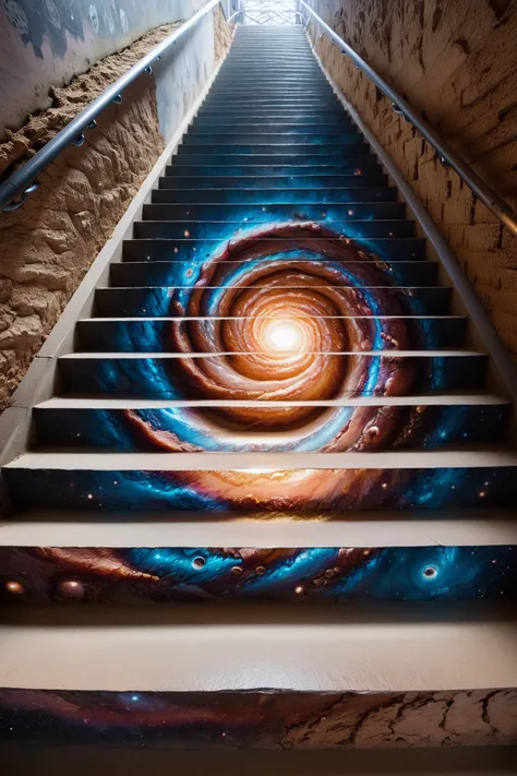 hole, <lora:stairart2:1> stair-art, <lora:EnvyBetterHiresFixXL01:1>, (high detailed skin:1.2), 8k uhd, dslr, soft lighting, high quality, film grain, Fujifilm XT3