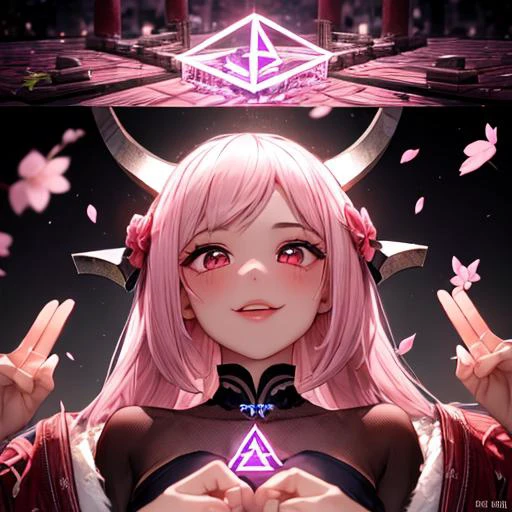 1girl,masterpiece,best quality, cherry blossom pink Neural network city, Irresistible ("The System of Runes":1.2) , by Tiago Hoisel, Ed Wood, Ambient lighting, F/5, Film Washi, ambient atmosphere, luxurious sharp focus, beautiful elegant, fine polished, deep rich colors, unique