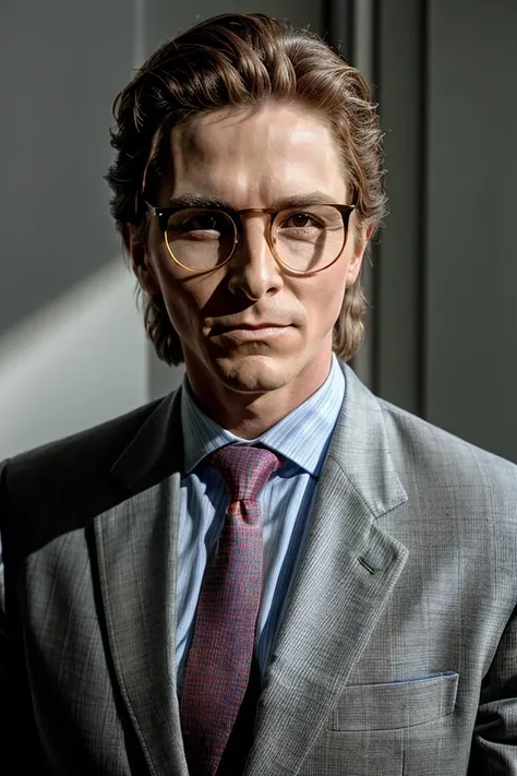 portrait photo of (sigmabale) <lora:SigmaBaleDogu2mini:1> , (serious look:1.1), wearing glasses, looking at viewer, bright, (ambient sunlight:1.2), 8k uhd, dslr, high quality, film grain, Fujifilm XT3