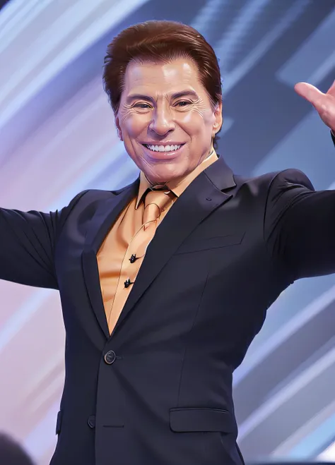 (SFW,8k, RAW photo, best quality, masterpiece:1.2),(realistic, photo-realistic:1.37), 1 mature man,silvio-3000,(((upper body, suit,open arms,smile))) <hypernet:silvio-3000:1>