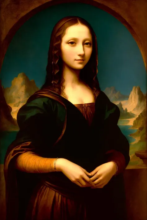 (mona lisa:1), fantasy, magical, thin, slender, (fit body:1.1), hetero, sexy, (mystical tattoos), (narrow waist), navel,
BREAK, 
<lora:epi_noiseoffset2:1>, [real skin texture] , (fantasy art)
BREAK,
intricate detail, extremely detailed, life-like, neon glow, realistic lighting, extremely high resolution <lora:weight_slider_v2:-0.2> triadic colors, high contrast
BREAK,
by Leonardo, by Michaelangeolo, by Greg Rutkowski, by master artist, (volumetric lighting), (dynamic lighiting), godrays, Rembrandt lighting, real shadows, intricate detail, photorealistic, photograph, photo, dlsr, Fuji Film, extremely high detail