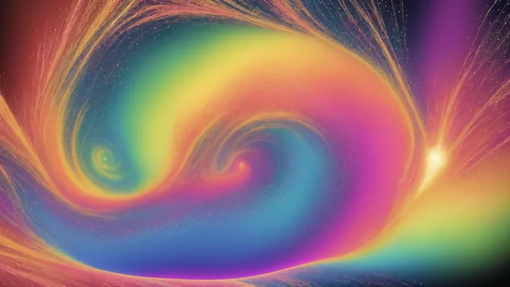 Art By Alex Gray, Psychedelic, Vibrant, Geometric, Detailed, Intricate, Colorful, Abstract Expressionism, trippy, swirls, abstract shapes, multicolored, mesmerizing, sparks, mind blowing, visually stunning, ethereal, cosmic artwork, visionary art, surrealist art, optical illusion, space age design, kinetic art, ethereal dreamscapes, modern art movement, unreal digital art