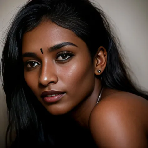 desiespresso, a professional portrait photo of a 30 year old woman with light brown eyes, black hair, ((dark skin)) <lora:desicoffee:1>
