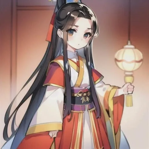 (masterpiece:1.2), best quality, masterpiece, highres, original, extremely detailed wallpaper, perfect lighting,(extremely detailed CG:1.2), 1boy, black hair, long hair, handsome, young, chinese chothes, open eyes, hanfu, looking at viwer, red ribbon, solo, white background, <lora:Q_gufeng:0.7>