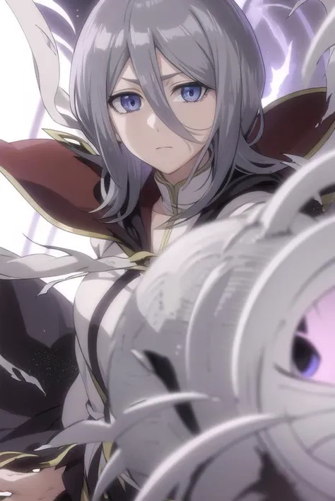 rukiakuchiki, <lora:rukia kuchiki movie3-lora-nochekaiser:1>,
dark rukia kuchiki, kuchiki rukia, short hair, grey hair, hair between eyes, (grey eyes:1.5),
BREAK cape, robe, white robe, high collar, long sleeves, torn clothes,
BREAK outdoors,
BREAK looking at viewer,
BREAK <lyco:GoodHands-beta2:1>, (masterpiece:1.2), best quality, high resolution, unity 8k wallpaper, (illustration:0.8), (beautiful detailed eyes:1.6), extremely detailed face, perfect lighting, extremely detailed CG, (perfect hands, perfect anatomy),