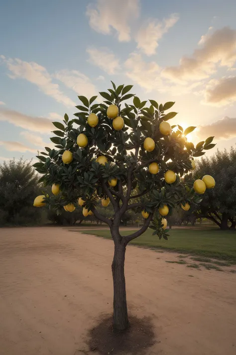 (a Lemon tree), sunset