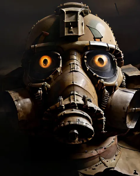 close up view of rft17, Bayonets, Rain, Suffocating gas, Anguish, Gas masks, Chiaroscuro, Diagonals, Complementary, Francisco Goya, ultra detailed, <lora:rft17_v1:1.5>