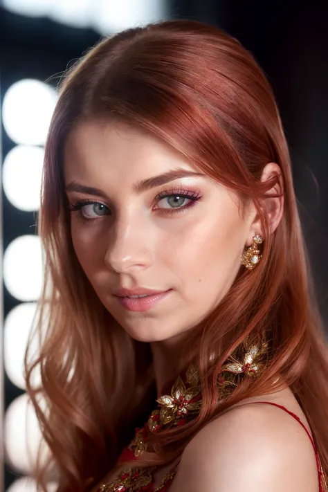 A stunning intricate (closeup) portrait of a katerina_hartlova, wearing a (__clothing-female__), (redhead), epic character composition, by ilya kuvshinov, alessio albi, nina masic, sharp focus, natural lighting, 8k uhd, dslr, cinematic lighting, high quality, film grain, Fujifilm XT3, by Keith Parkinson, dark theme <lyco:dnad_katerina_hartlova_locon_v1:0.85>
