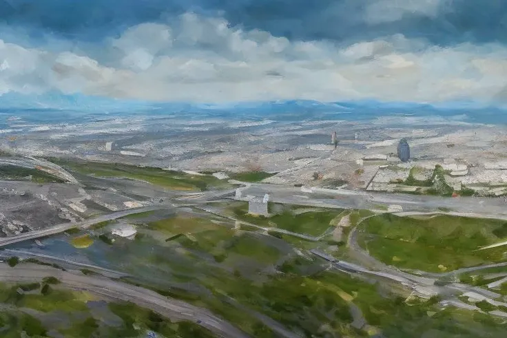 oilpainting of the city of vienna, highly detailed, best quality, 8k,modelshoot style, dramatic lighting, rule of third