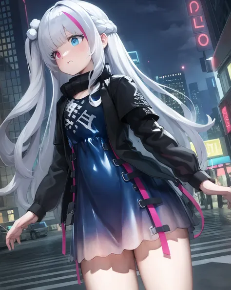 (extremely detailed CG unity 8k wallpaper),(masterpiece), (best quality), (ultra-detailed), (best illustration),(best shadow), city background, 
,BREAK 
Kuro
<lora:(p)MDR:1>