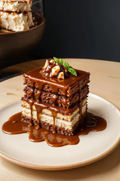 masterpiece, high quality, best quality, Caramel, foodphoto, <lora:foodphoto:0.6>,
