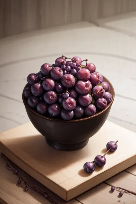masterpiece, high quality, best quality, bunch of grapes, foodphoto, <lora:foodphoto:0.6>,