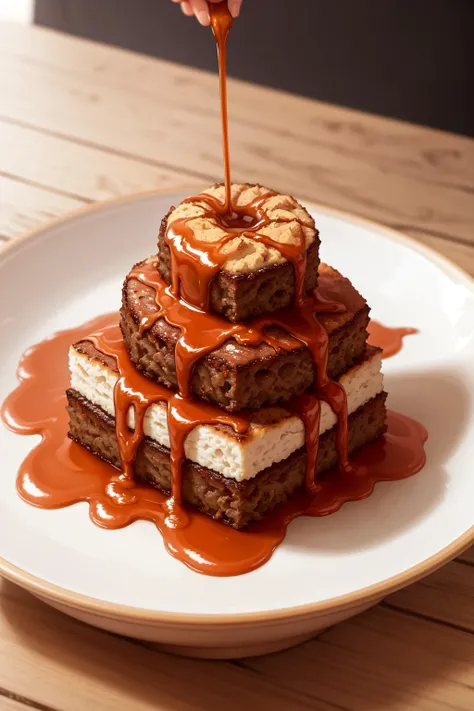 masterpiece, high quality, best quality, Caramel, foodphoto, <lora:foodphoto:0.6>,