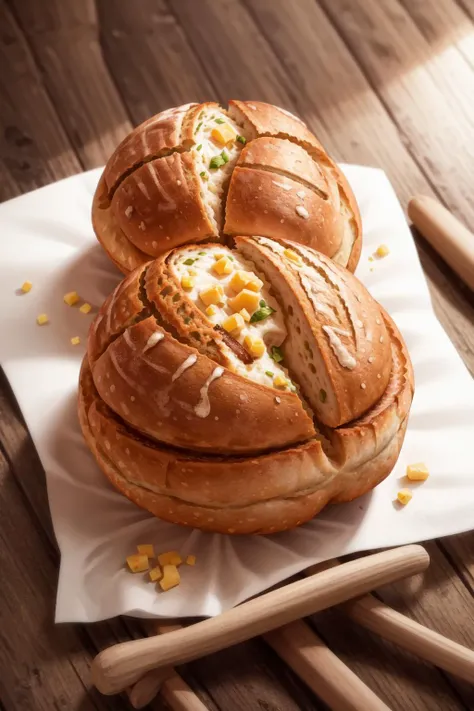 masterpiece, high quality, best quality, rye bread, foodphoto, <lora:foodphoto:0.6>,