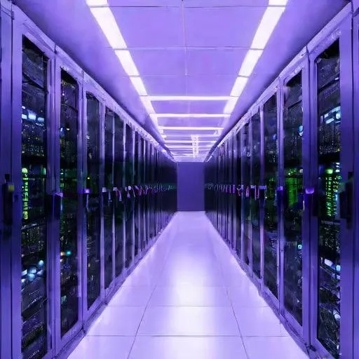 (detailed:1.1), datacenter, servers hallway, computers, hyperrealistic, neon lighting, (best quality:1.1), <lora:datacenters-lora-v0.1:0.9>, liminal space
