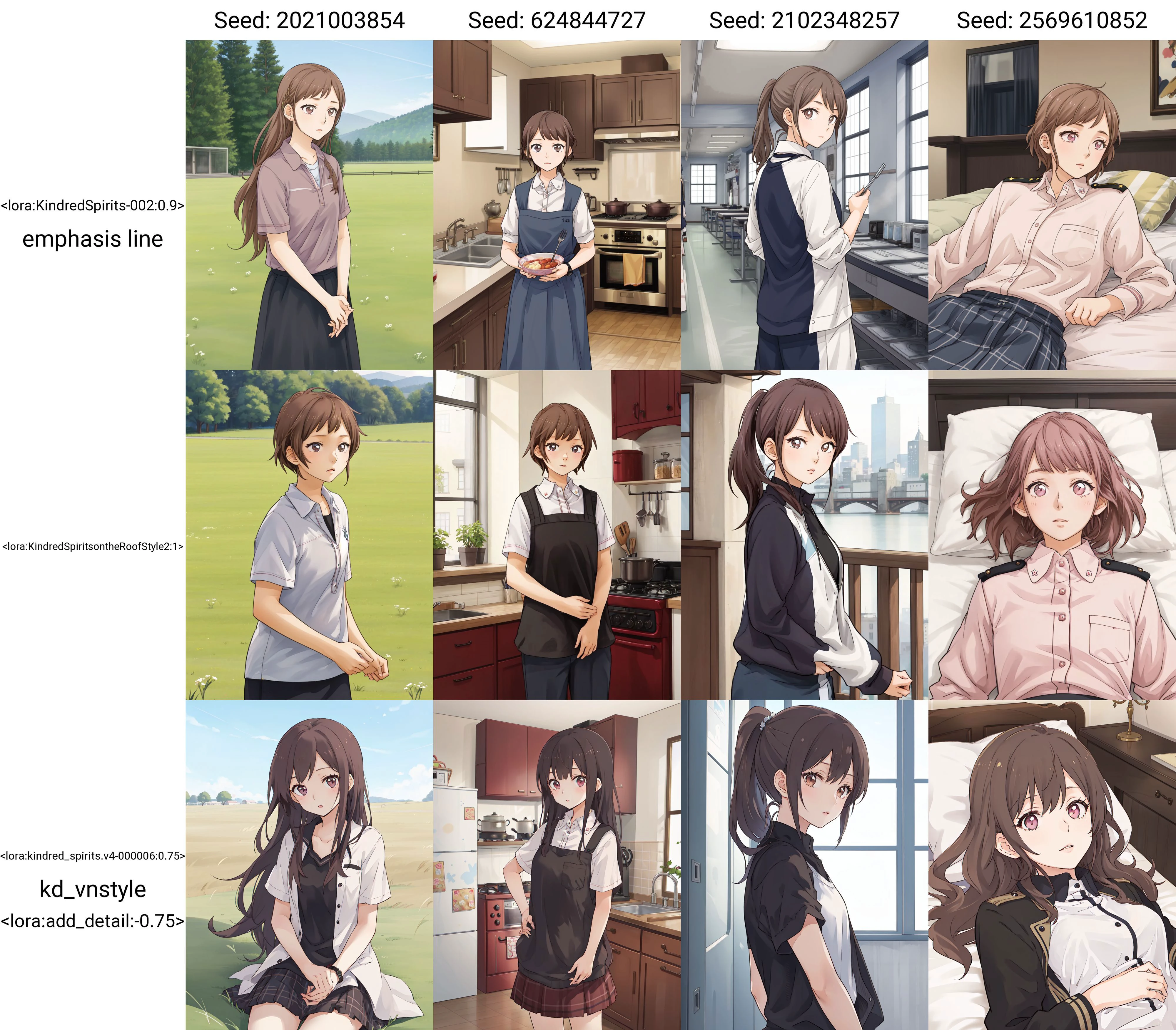 masterpiece, best quality,
<lora:KindredSpirits-002:0.9> emphasis line
1girl, (solo),
(, 14y.o, teen,eenager)
red brown hair,
" ",
" ",
(" ":1.2)
grass field,
" "