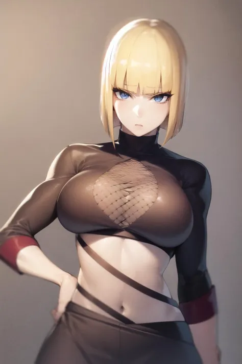 (masterpiece:1.2, best quality), 
1girl,solo, 
samuito, large breasts, upper body, blonde hair, 
shotgun, samuito, blonde hair, fishnets,   
<lora:samuiNaruto_v10:0.7>