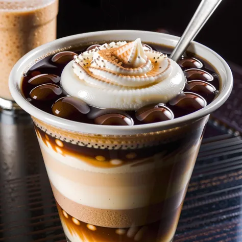a 12oz cup of taho, <lora:add-detail-xl:3>
