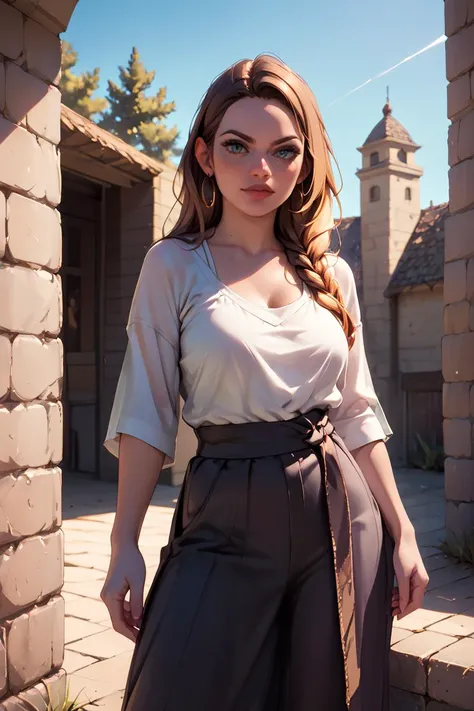 god rays, outside, interesting background, unique background, dramatic light, dramatic pose, 1woman, photographic style visual effects, long hair, Arabic clothing,, score_9, score_8_up, score_7_up, score_6_up, score_5_up, score_4_up, <lora:040790P:0.6> 040790P, woman, 24 years old,