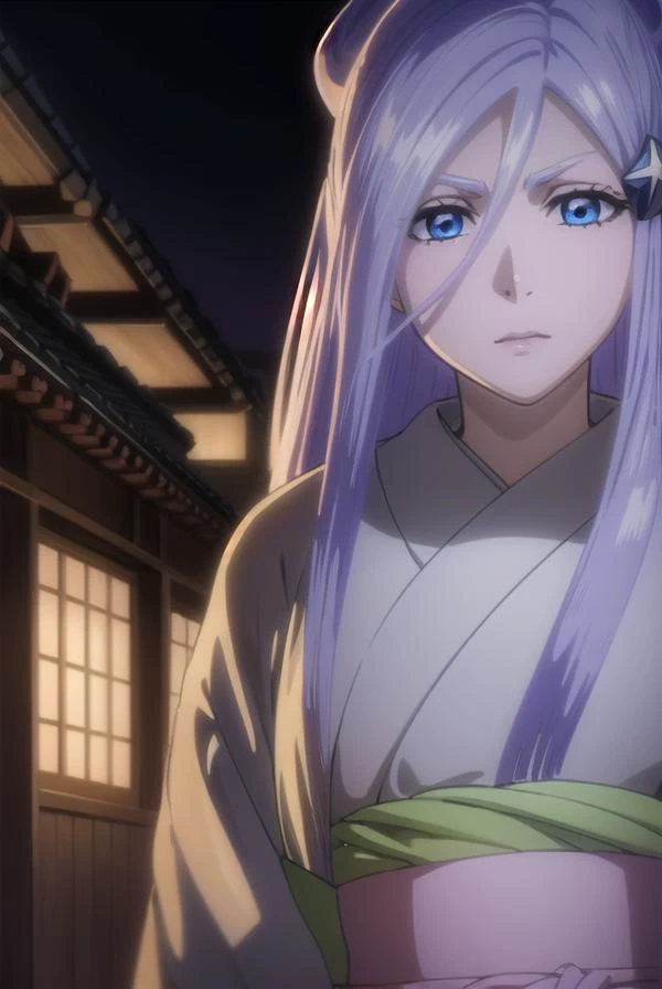 sodenoshirayuki, <lora:sodenoshirayuki-lora-nochekaiser:1>,
sode no shirayuki, long hair, blue eyes, hair ornament, purple hair, flower, hair flower, light purple hair,
BREAK japanese clothes, kimono, sash, obi,
BREAK outdoors,
BREAK looking at viewer, (cowboy shot:1.5),
BREAK <lyco:GoodHands-beta2:1>, (masterpiece:1.2), best quality, high resolution, unity 8k wallpaper, (illustration:0.8), (beautiful detailed eyes:1.6), extremely detailed face, perfect lighting, extremely detailed CG, (perfect hands, perfect anatomy),