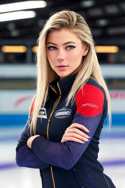 photo of (jutta2250:0.99), a woman as a professional skater, modelshoot style, (extremely detailed CG unity 8k wallpaper), photo of the most beautiful artwork in the world, professional majestic oil painting by Ed Blinkey, Atey Ghailan, Studio Ghibli, by Jeremy Mann, Greg Manchess, Antonio Moro, trending on ArtStation, trending on CGSociety, Intricate, High Detail, Sharp focus, dramatic, photorealistic painting art by midjourney and greg rutkowski, (wearing a skater tracksuit:1.1), ((inside an ice skating rink:1.1)), (looking at viewer:1.2), (detailed pupils:1.3), closeup