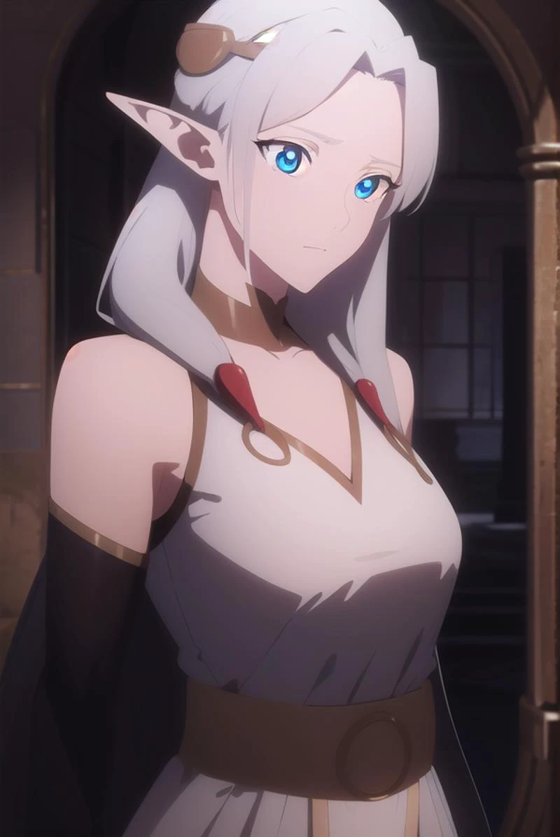 fymryn, <lyco:fymryn-lyco-nochekaiser:1>,
goddess mene, pointy ears, elf, white hair, 
BREAK choker, circlet, white dress, dress,
BREAK looking at viewer,
BREAK outdoors,
BREAK <lora:GoodHands-vanilla:1>, (masterpiece:1.2), best quality, high resolution, unity 8k wallpaper, (illustration:0.8), (beautiful detailed eyes:1.6), extremely detailed face, perfect lighting, extremely detailed CG, (perfect hands, perfect anatomy),