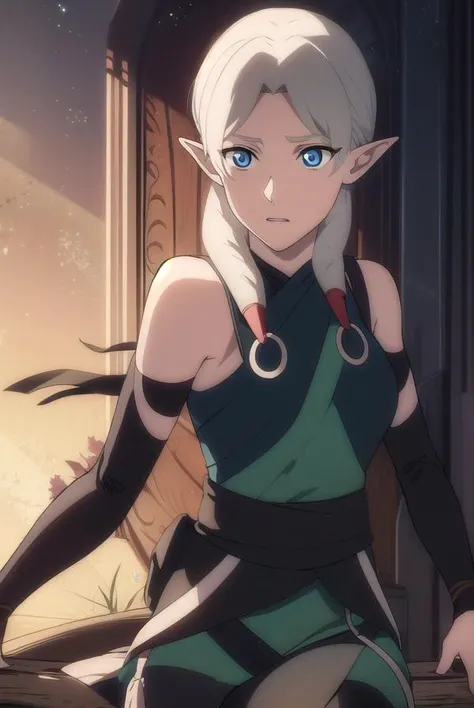 fymryn, <lyco:fymrynv2-lyco-nochekaiser:1>,
fymryn, blue eyes, grey hair, pointy ears, braid, hair braid, elf,
BREAK bare shoulders, sleeveless, pants, sash, toeless legwear, green dress,
BREAK looking at viewer,
BREAK outdoors,
BREAK <lyco:GoodHands-beta2:1>, (masterpiece:1.2), best quality, high resolution, unity 8k wallpaper, (illustration:0.8), (beautiful detailed eyes:1.6), extremely detailed face, perfect lighting, extremely detailed CG, (perfect hands, perfect anatomy),