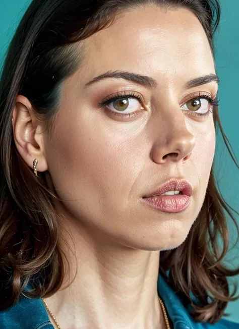 close up portrait of sks woman , by Flora Borsi, style by Flora Borsi, bold, bright colours, ((Flora Borsi)), by Jimmy Nelson, <lora:lora-small-aubrey-plaza-v1:1>