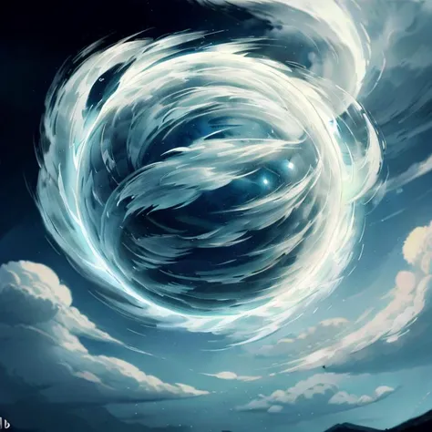 <lyco:DonMW1nd:0.65>,DonMW1nd,wind, scifi,(ethereal:1.2), see-through, transparent, dissolving, ghostly ,gas, dynamic flow ,
ball , cloud-made, air streams,
sky, cloud