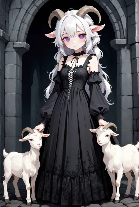 Gothic dress white goat
cute
BREAK
in dark castle