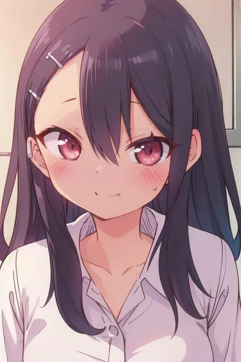 <lora:nagatorosd-000015:0.6>
a girl nagatoro hayase standing in a japanese school hallway, she is wearing a collared white shirt, hair clip,
she has a smug expression and a smirk on her face, her mouth is closed, her face is hyper detailed, amber eye color
draw it in the style of Don't Toy with Me, Miss Nagatoro,
The soft lighting and detailed surroundings create an immersive environment where imagination runs wild
hyper-detailed,hyper-detailed face, high quality visuals, dim Lighting, sharply focused, octane render, 8k UHD