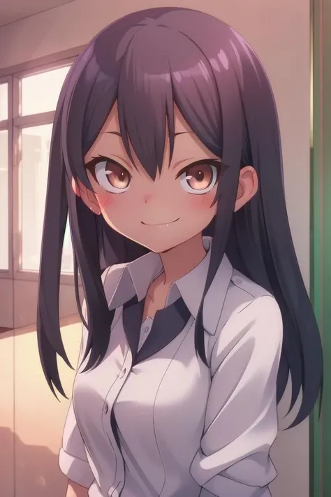 <lora:nagatorosd-000015:0.6>
a girl nagatoro hayase standing in a japanese school hallway, she is wearing a collared white shirt, hair clip,
she has a smug expression and a smirk on her face, her mouth is closed, her face is hyper detailed, amber eye color
draw it in the style of Don't Toy with Me, Miss Nagatoro,
The soft lighting and detailed surroundings create an immersive environment where imagination runs wild
hyper-detailed,hyper-detailed face, high quality visuals, dim Lighting, sharply focused, octane render, 8k UHD