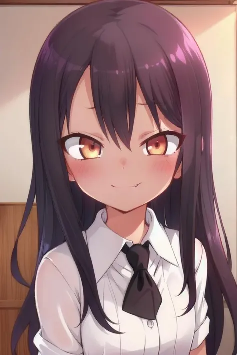 <lora:nagatorosd-000015:0.6>
a girl nagatoro hayase standing in a japanese school hallway, she is wearing a collared white shirt, hair clip,
she has a smug expression and a smirk on her face, her mouth is closed, her face is hyper detailed, amber eye color
draw it in the style of Don't Toy with Me, Miss Nagatoro,
The soft lighting and detailed surroundings create an immersive environment where imagination runs wild
hyper-detailed,hyper-detailed face, high quality visuals, dim Lighting, sharply focused, octane render, 8k UHD