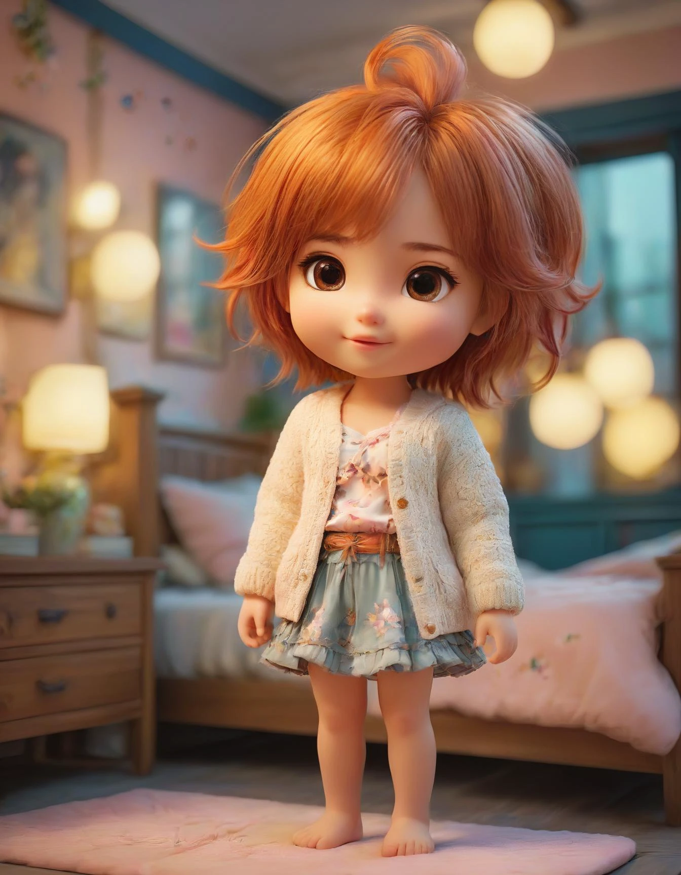 a beautiful girl smiling softly in her room, cute outfit, highly textured skin, volumetric lighting, anti-aliasing, color-graded, bokeh, 1DOF, nikon D850 <lora:add-detail-xl:1> <lora:DI_belle_delphine_sdxl_v1:0.95>