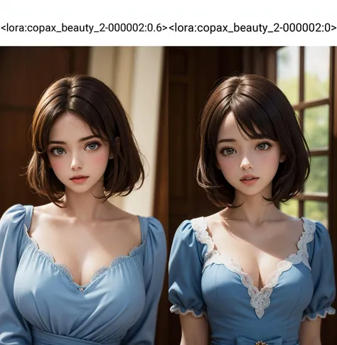 1girl, upper body,blue dress, masterpiece,ultra realistic,32k, best quality,<lora:copax_beauty_2-000002:0.6>,