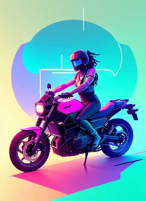 snthwve style, nvinkpunk award winning half body portrait of sks in a croptop and cargo pants with ombre navy blue teal hairstyle with head in motion and hair flying, paint splashes, splatter, outrun, vaporware, cell shaded, (octane render:1), trending on artstation, highly detailed, fine detail, intricate