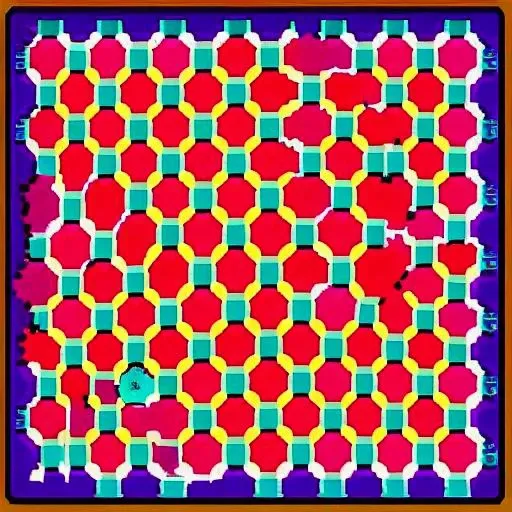 optical illusion of a retro videogame, arcade