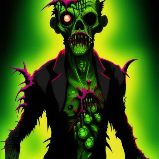 photo of a monster tryptophobitize zombie_vector RottingZombie person