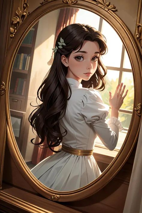 ((ultra detailed, masterpiece, best quality))
<lora:DisneyBelle:0.8>
DisneyBelle, 1girl, solo, brown hair, brown eyes, long hair, In a dimly lit alleyway, dramatic film noir lighting, donning a tailored suit, a mysterious glance over the shoulder with a faint half-smile