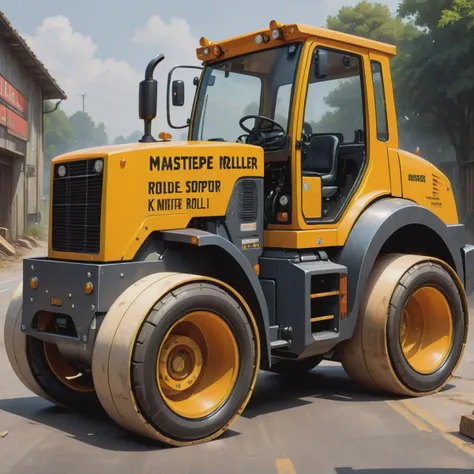 ((best quality)), ((masterpiece)), ((realistic)), (detailed), Road Roller, Typography,Knee Pads,Scoop Neck,Voltage Ratings,Nested Assemblies ,