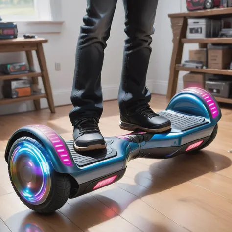 ((best quality)), ((masterpiece)), ((realistic)), (detailed), Hoverboard, Dispersion,Perfectly Focused,Certification Labels ,