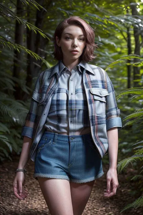 DEN_cait_lion_Steamgirl,
(walking through a tallgrass meadow wearing (Jean shorts:1.3) and (plaid shirt:1.3), meadow, wild, overgrown, walking,:1.2),
bokeh, f1.4, 40mm, photorealistic, raw, 8k, textured skin, skin pores, intricate details <lora:epi_noiseoffset2:1>, epiCRealism <lora:ClothingAdjuster3:-1>