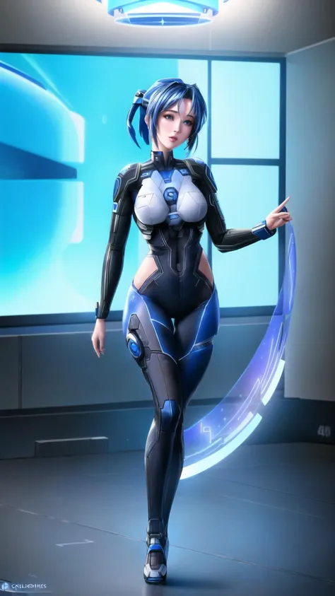 1girl, (((Cortana, hologram, ))), Halo, <lora:cortana:1> <lora:add_detail:1>, masterpiece, best quality, hyperrealistic, extremely detailed, highly quality, 4k, sharp focus, professional photograph, sharp focus, award winning, cinematic lighting, octane render, unreal engine, volumetrics dtx, Wallpaper,